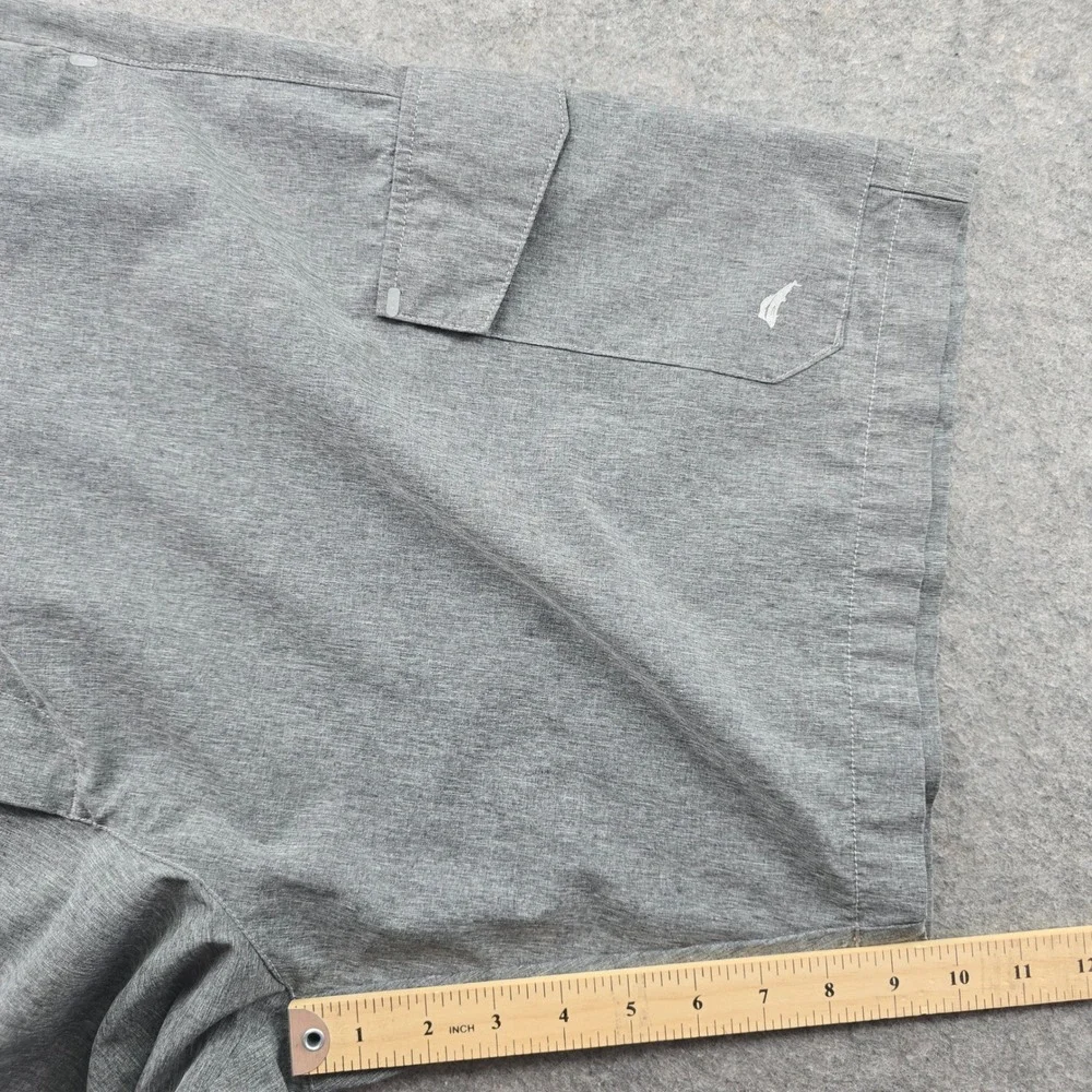 Tommy Bahama Island Active Mens 42 Grey Cargo Performance Outdoor Shorts Heather